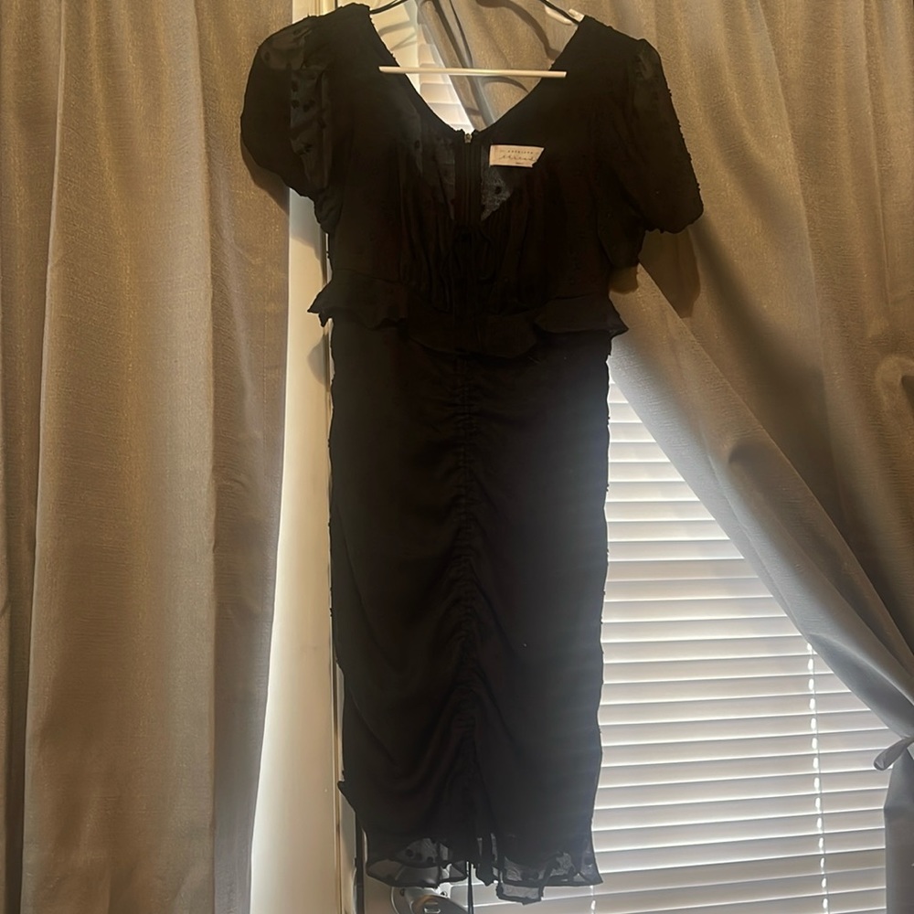 Black mini dress